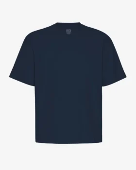 T-shirt oversize en coton bio - Bleu marine