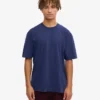 T-shirt oversize en coton bio - Bleu marine