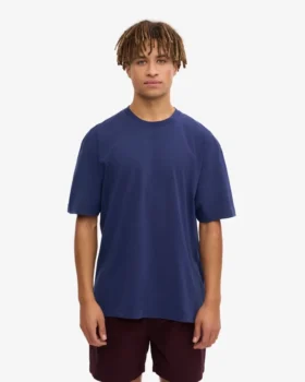 T-shirt oversize en coton bio – Bleu marine