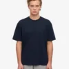 T-shirt oversize en coton bio - Bleu marine