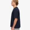 T-shirt oversize en coton bio - Bleu marine