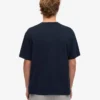 T-shirt oversize en coton bio - Bleu marine