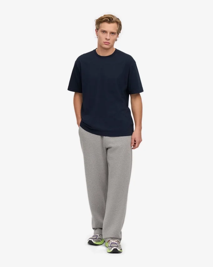 T-shirt oversize en coton bio - Bleu marine