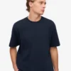 T-shirt oversize en coton bio - Bleu marine