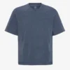 T-shirt oversize en coton bio - Bleu Neptune