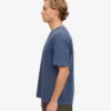 T-shirt oversize en coton bio - Bleu Neptune