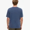 T-shirt oversize en coton bio - Bleu Neptune