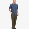 T-shirt oversize en coton bio - Bleu Neptune