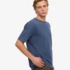 T-shirt oversize en coton bio - Bleu Neptune