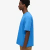 T-shirt oversize en coton bio - Bleu Pacifique