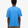 T-shirt oversize en coton bio - Bleu Pacifique