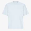 T-shirt oversize en coton bio - Bleu polaire