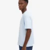 T-shirt oversize en coton bio - Bleu polaire