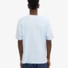 T-shirt oversize en coton bio - Bleu polaire