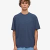 T-shirt oversize en coton bio - Bleu pétrole