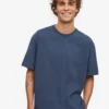 T-shirt oversize en coton bio - Bleu pétrole