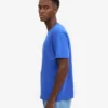 T-shirt oversize en coton bio - Bleu saphir
