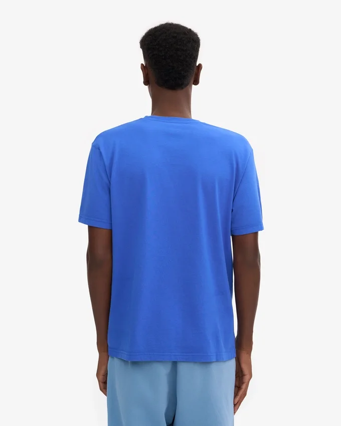 T-shirt oversize en coton bio - Bleu saphir