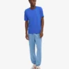 T-shirt oversize en coton bio - Bleu saphir
