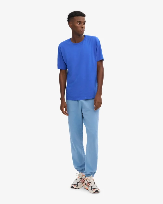 T-shirt oversize en coton bio - Bleu saphir