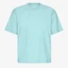 T-shirt oversize en coton bio – Bleu sarcelle