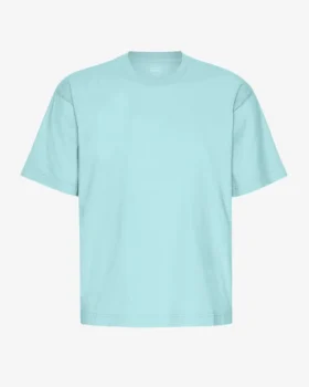 T-shirt oversize en coton bio – Bleu sarcelle