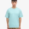 T-shirt oversize en coton bio – Bleu sarcelle