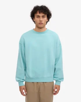 T-shirt oversize en coton bio – Bleu sarcelle