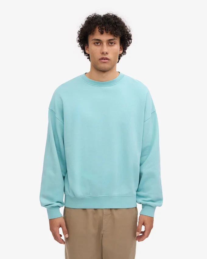 T-shirt oversize en coton bio - Bleu sarcelle