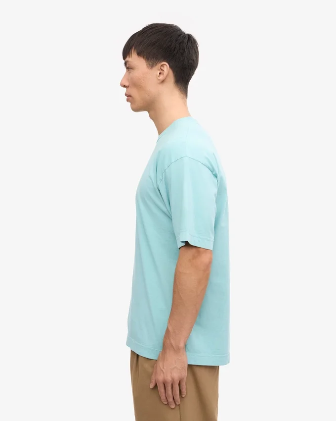 T-shirt oversize en coton bio – Bleu sarcelle