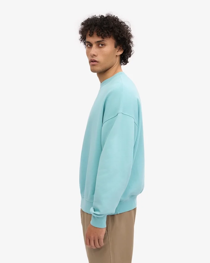 T-shirt oversize en coton bio - Bleu sarcelle