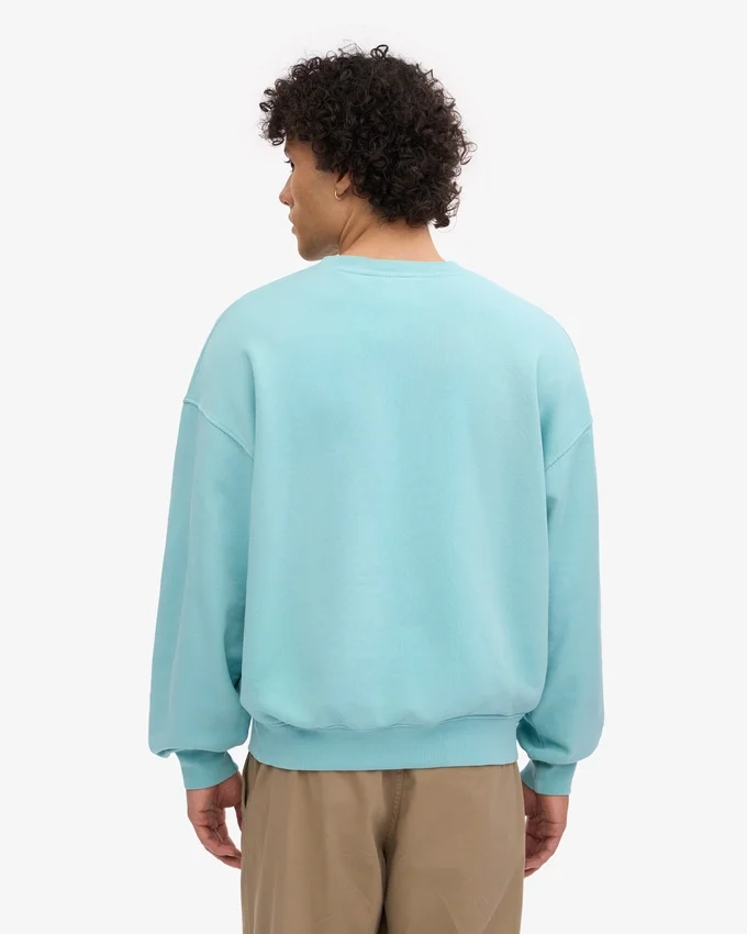 T-shirt oversize en coton bio - Bleu sarcelle