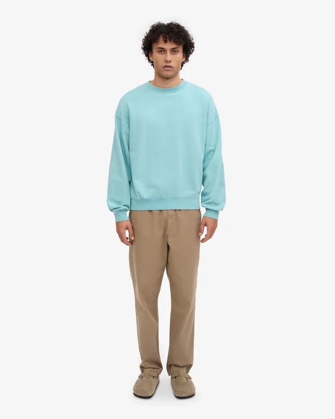T-shirt oversize en coton bio - Bleu sarcelle