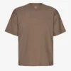 T-shirt oversize en coton bio - Brun cèdre