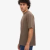 T-shirt oversize en coton bio - Brun cèdre