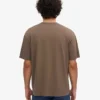 T-shirt oversize en coton bio - Brun cèdre