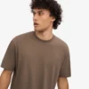 T-shirt oversize en coton bio - Brun cèdre