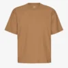 T-shirt oversize en coton bio - Camel Sahara