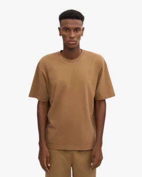 T-shirt oversize en coton bio – Camel Sahara