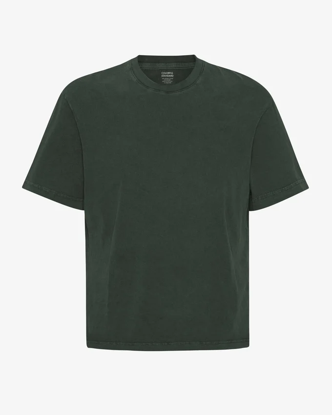 T-shirt oversize en coton bio - Forêt de minuit