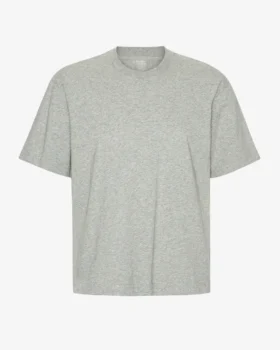 T-shirt oversize en coton bio - Gris chiné