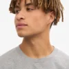 T-shirt oversize en coton bio - Gris chiné