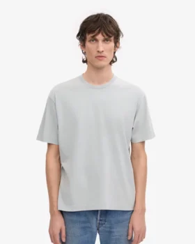 T-shirt oversize en coton bio – Gris délavé