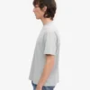 T-shirt oversize en coton bio – Gris délavé