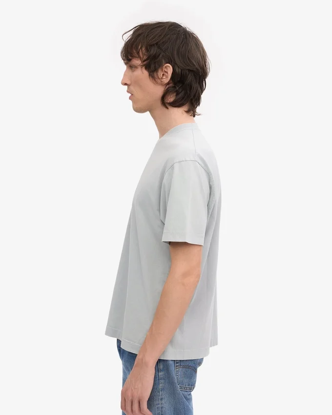 T-shirt oversize en coton bio – Gris délavé