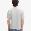 T-shirt oversize en coton bio – Gris délavé