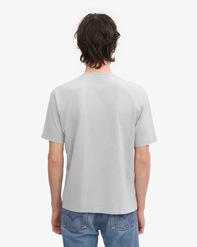 T-shirt oversize en coton bio – Gris délavé