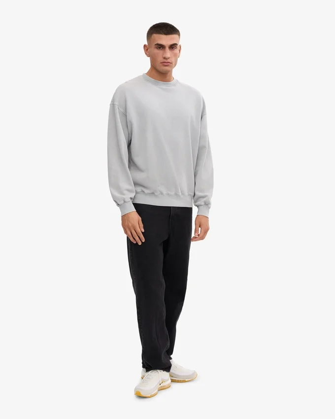 T-shirt oversize en coton bio - Gris délavé