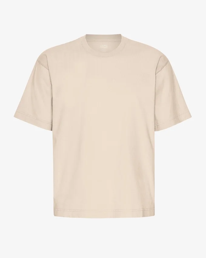 T-shirt oversize en coton bio - Gris huître