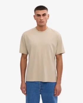 T-shirt oversize en coton bio – Gris huître